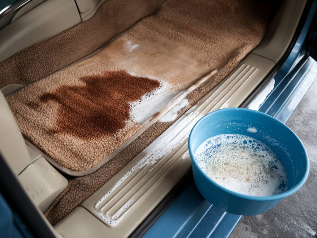 Comment détacher les moquettes et tapis de voiture avec des ingrédients maison
