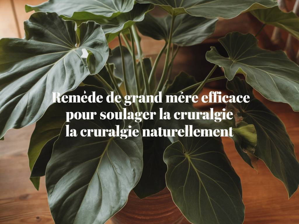 Remède de grand-mère efficace pour soulager la cruralgie naturellement