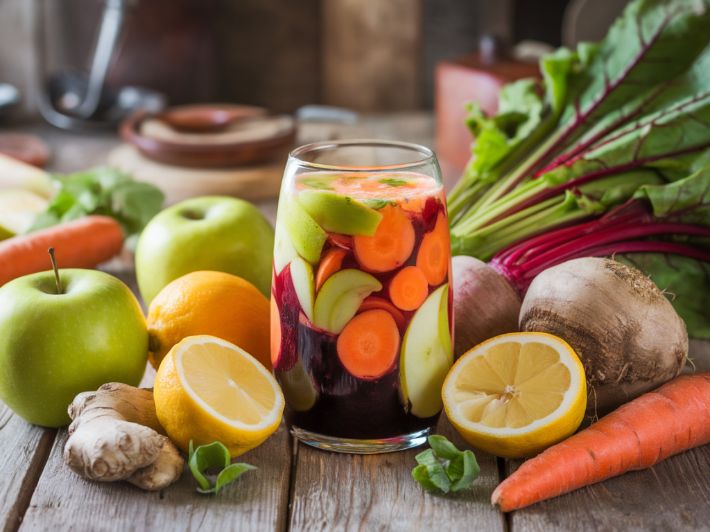 Jus de légumes et fruits : un atout pour drainer doucement le foie