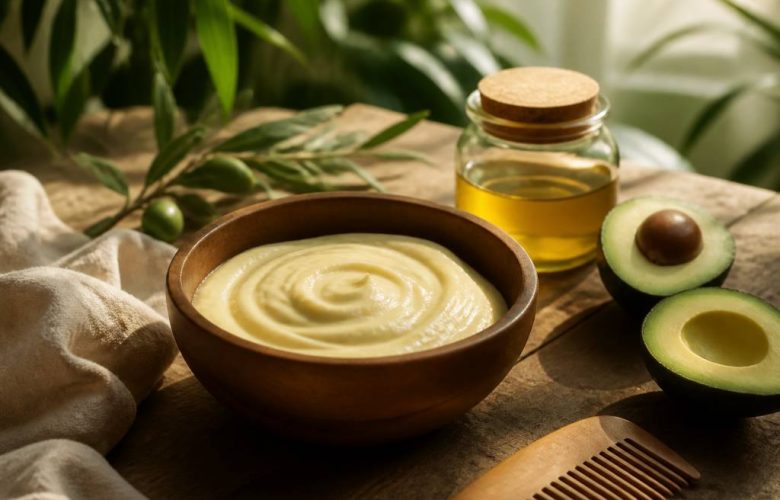 Recette masque cheveux maison pour réparer et nourrir les cheveux secs