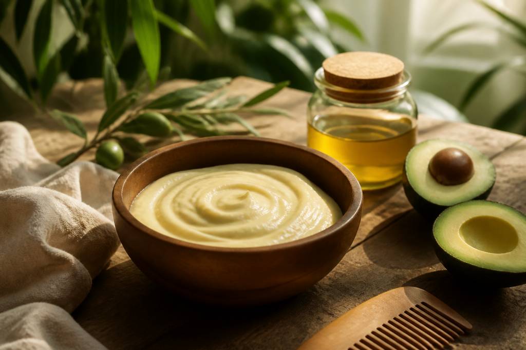 Recette masque cheveux maison pour réparer et nourrir les cheveux secs