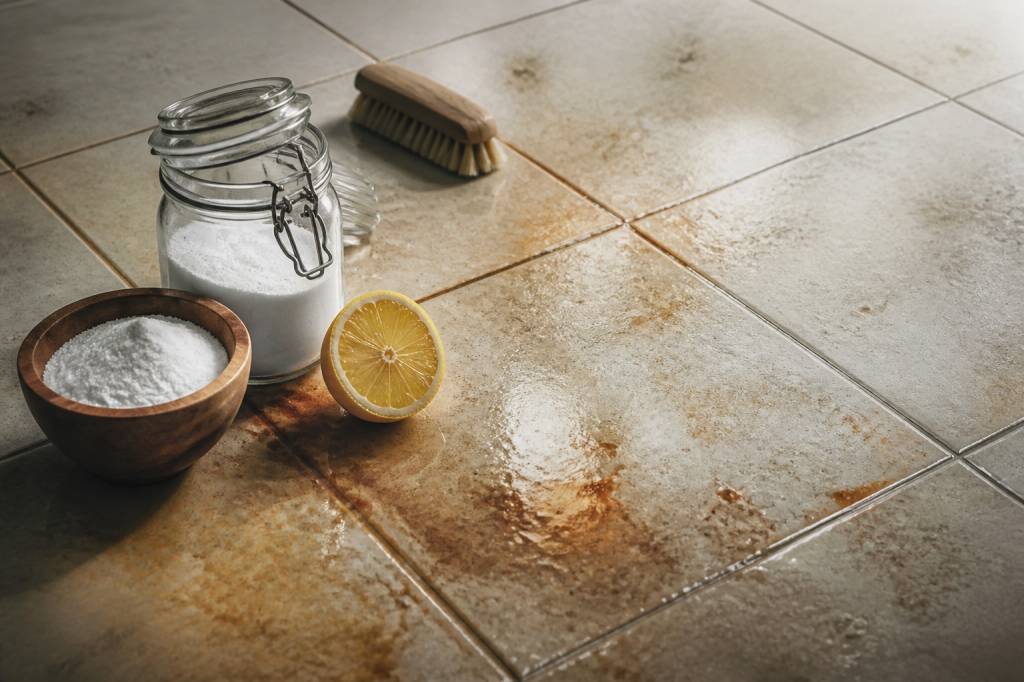 Acide citrique pour enlever la rouille sur le carrelage