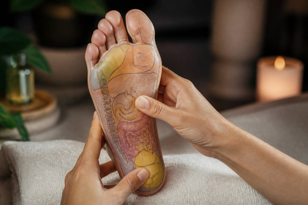 Carte du pied en réflexologie : comprendre les points pour soulager naturellement