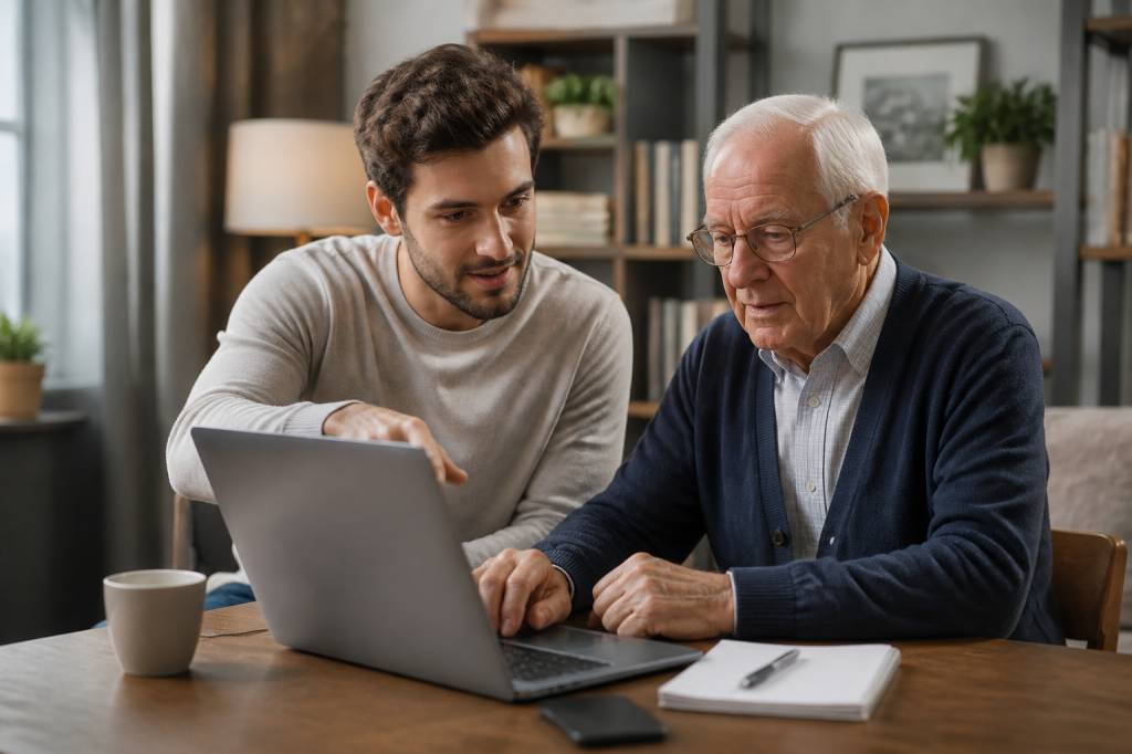Aide informatique senior à domicile : des solutions simples pour rester autonome
