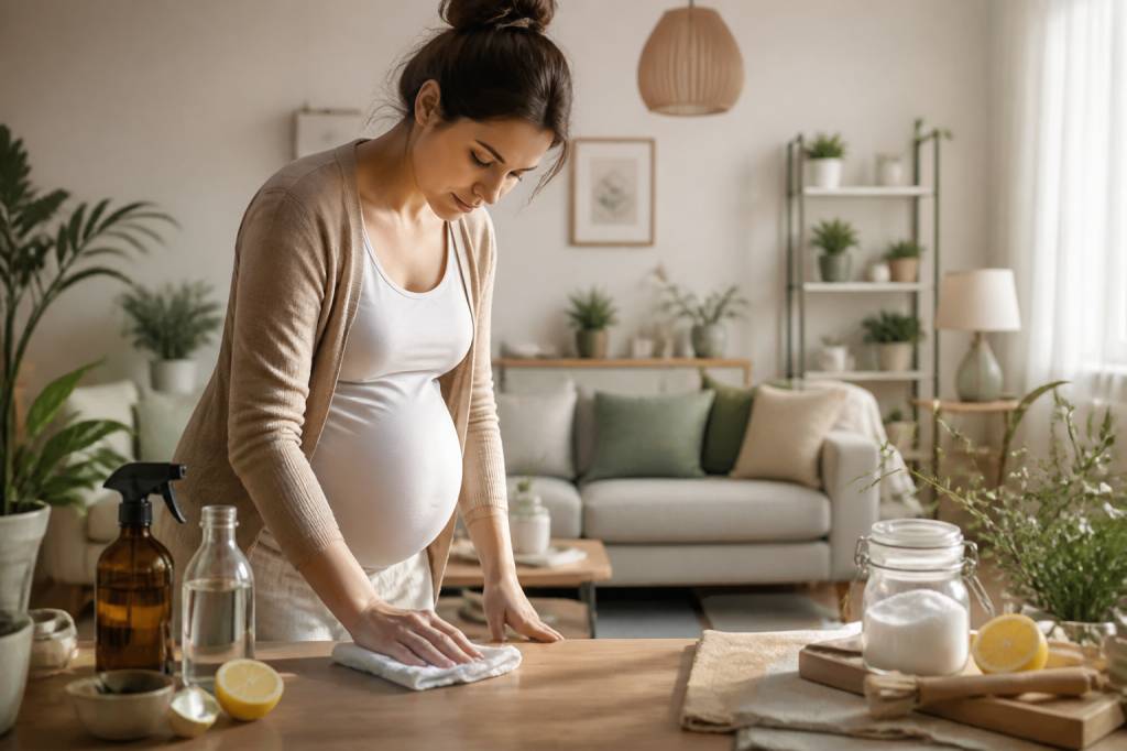 Aide ménagère pour femme enceinte : les astuces naturelles pour un intérieur propre sans effort