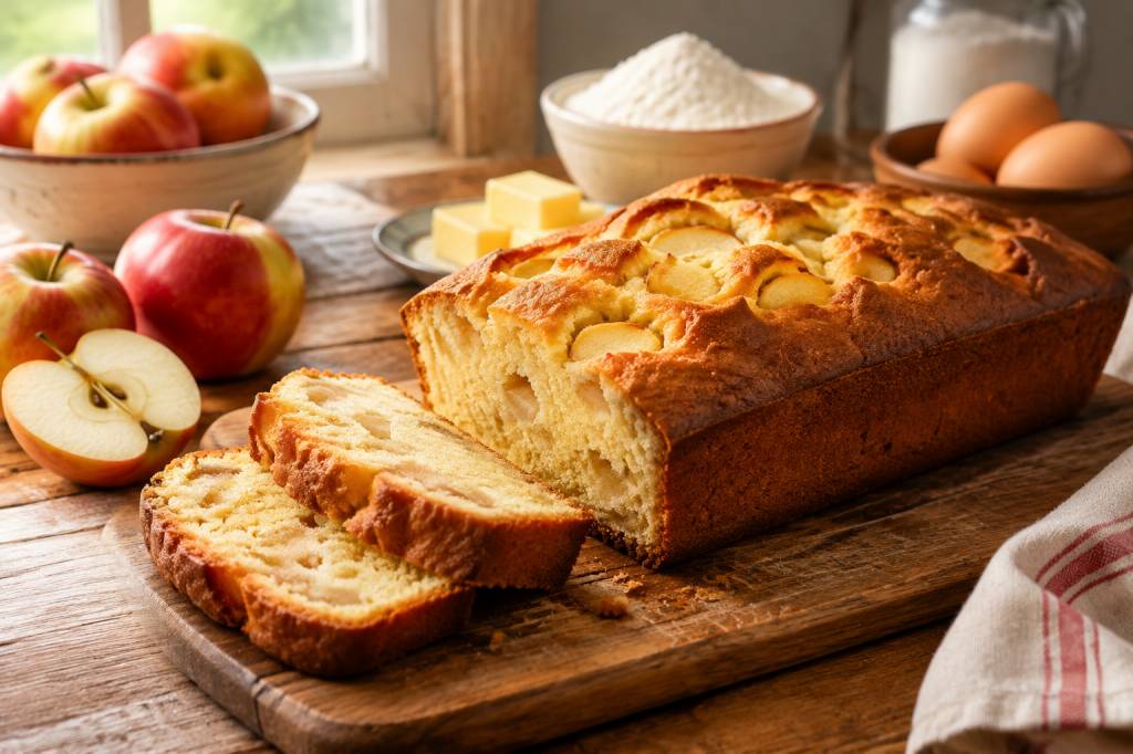 4 quart aux pommes : la recette facile et moelleuse de grand-mère