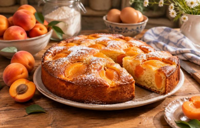 Abricots gâteau : la recette maison facile, moelleuse et économique de grand-mère