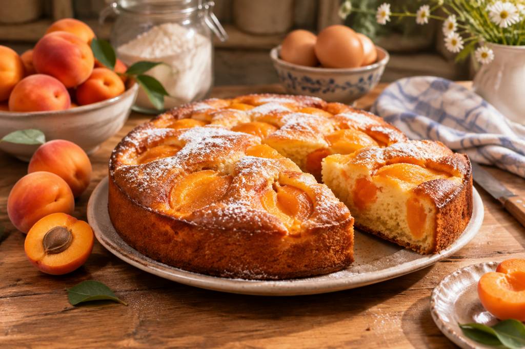 Abricots gâteau : la recette maison facile, moelleuse et économique de grand-mère
