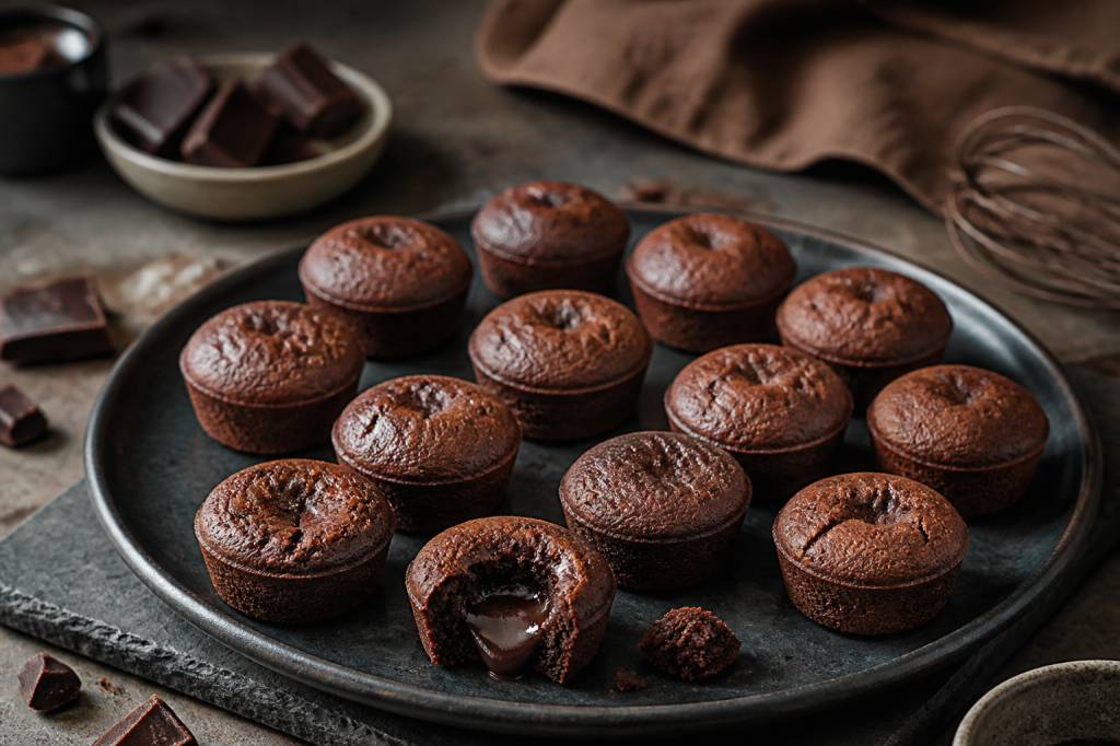 12 mini moelleux au chocolat : la recette facile et fondante pour régaler toute la famille