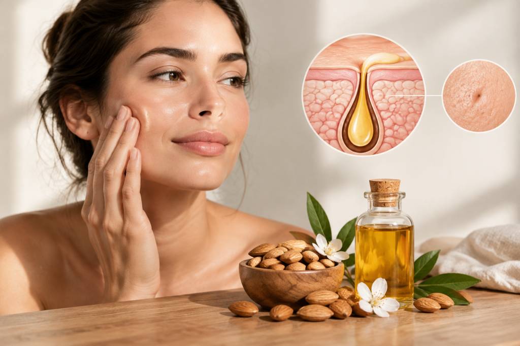 L’huile d’amande douce est-elle comédogène ? Voici ce qu’il faut savoir avant de l’utiliser sur le visage